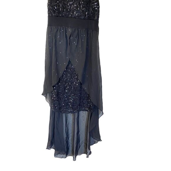Solar Collection Y2K Black Sequin Formal Dress – Size Large – Spaghetti Straps - Picture 2 of 7